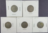 1911 Liberty Head Nickels