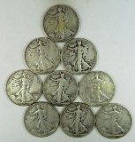 1939-1947 Walking Liberty Half Dollars