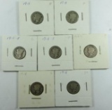 1918 Mercury Dimes