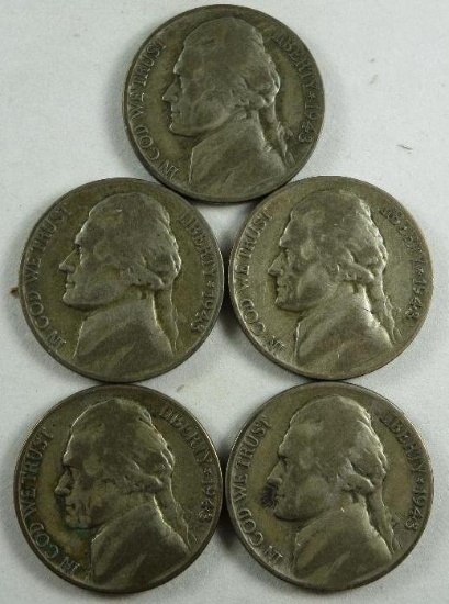 1943 Jefferson Nickels