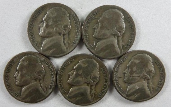 1943 Jefferson Nickels