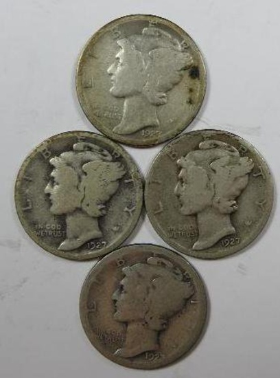 1927 Mercury Dimes