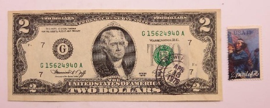 1976 $2 Federal Reserve Note