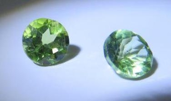 1.25 ct. Ant Hill Peridot from Arizona matched pair