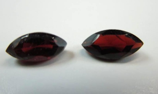 1.73 ct. Red Ant Hill Garnets matched pair