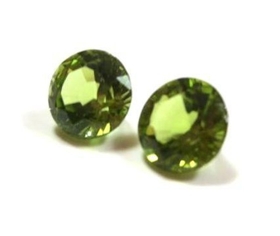 1.90 ct. Peridot Rounds matched pair