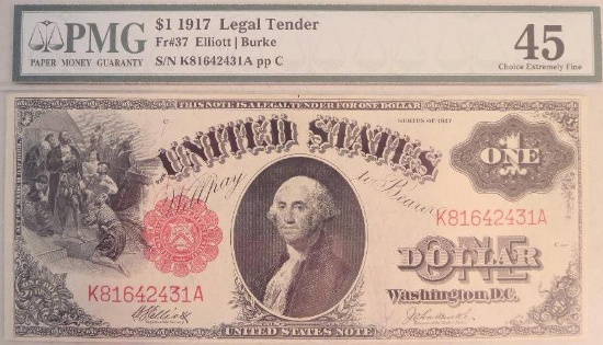 1917 $1 US Note