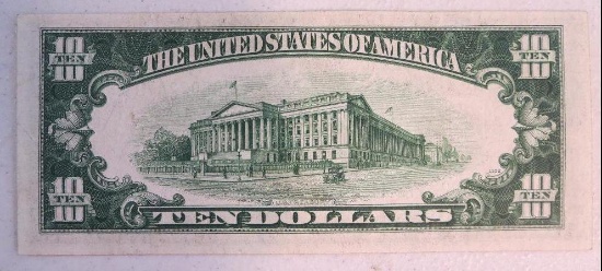 1934 A $10 Federal Reserve Note