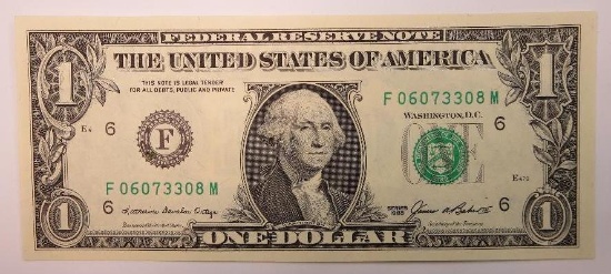 1985 $1 Federal Reserve Note