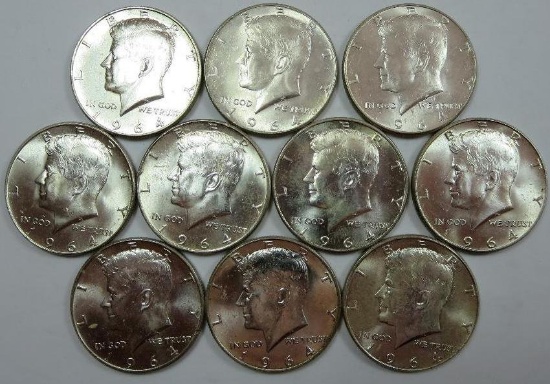 1964 Kennedy Half Dollars