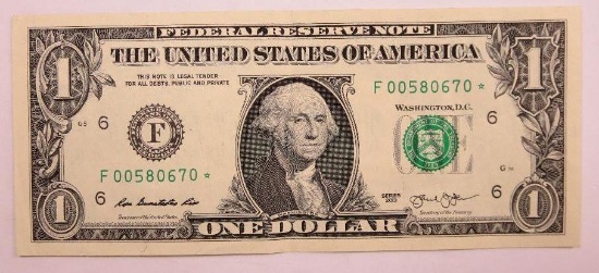 2013 $1 Federal Reserve Note
