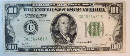1928 $100 Federal Reserve Note