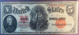 1907 $5 US Note