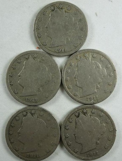 1911 Liberty Head Five Cents