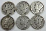 1936-1941 Mercury Dimes