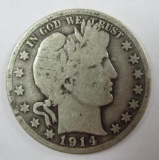 1914-S Barber Half Dollar