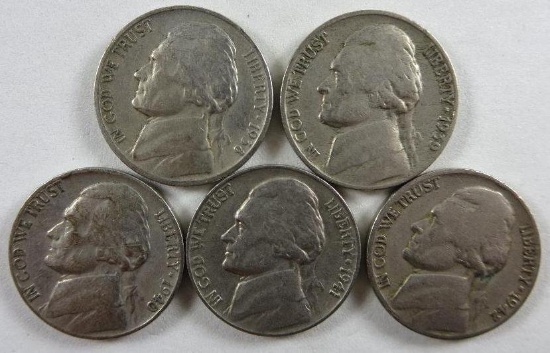1938-1942 Jefferson Nickels