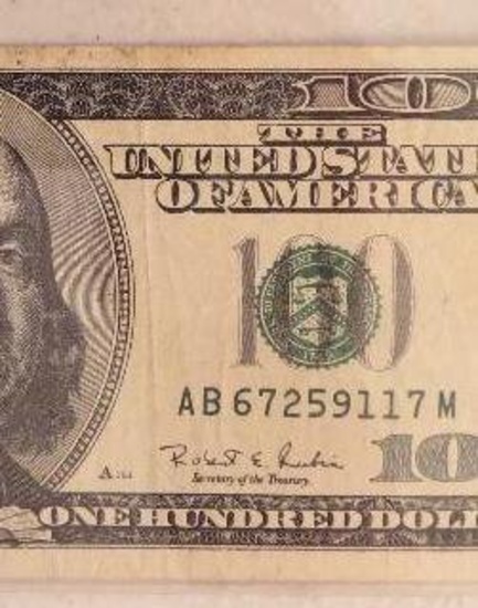 1996 $100 Federal Reserve Note