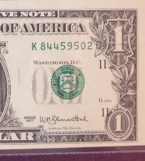 1977 $1 Federal Reserve Note