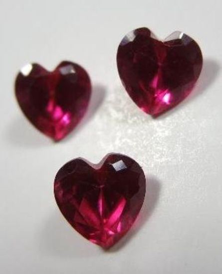 1.70 ct. Fiery Rubies rare all matched
