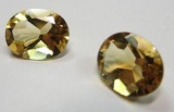 3.32 ct. Citrines matched pair