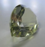 3.35 ct. Canary Yellow Palasite from meteorite