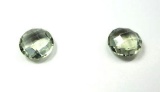 4.17 ct, Green Amethyst, Matched Pair