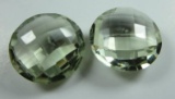 21.07 ct, Green Amethyst Matched Pair