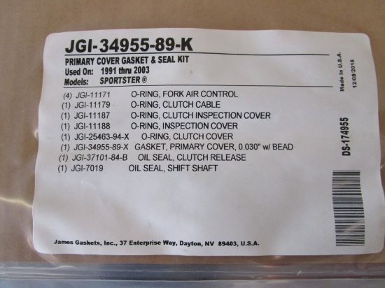 Box 33 Primary Cover Gaskets, Seal Kits