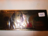 Gold $100 Bill