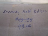 Box of Kennedy Half Dollars