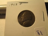 1943P Indian Head Nickel