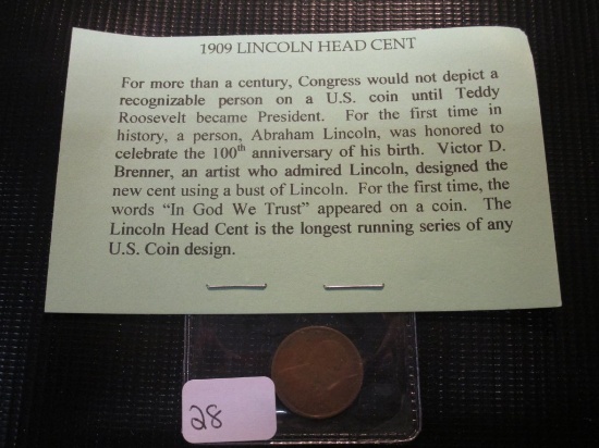 1909 1st Year Issue Lincoln Cent