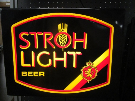 Stroh Light Lighted Sign