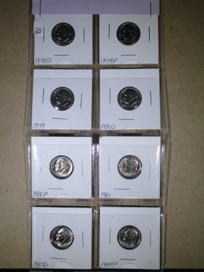 Uncirculated Roosevelt Dimes