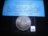 2000 Republic of Liberia $10 Coin