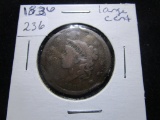 Young Head Large Cent 1838