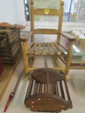 Small Rocking Chair & Pig Organizer