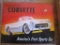 Metal Sign Corvette America's First Sports Car