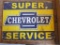 Metal Sign Chevrolete Super Service