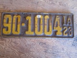Iowa License Plate 1923