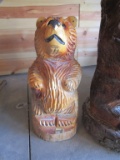 Wood Bear Carving