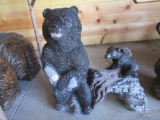 Bear with Fish Statue