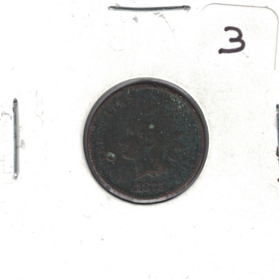 1875 Indian Head Penny