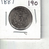 1887 V Nickel