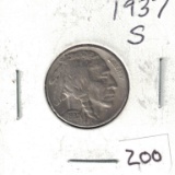 1937 S Buffalo Nickel