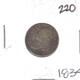 1834 Capped Bust Dime