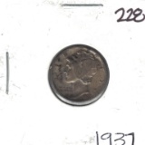 1937 Mercury Dime