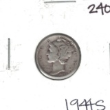 1944 S Mercury Dime