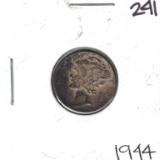 1944 Mercury Dime